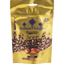 Финики с миндалем «Arabian Delights» в черном шоколаде, 90 г