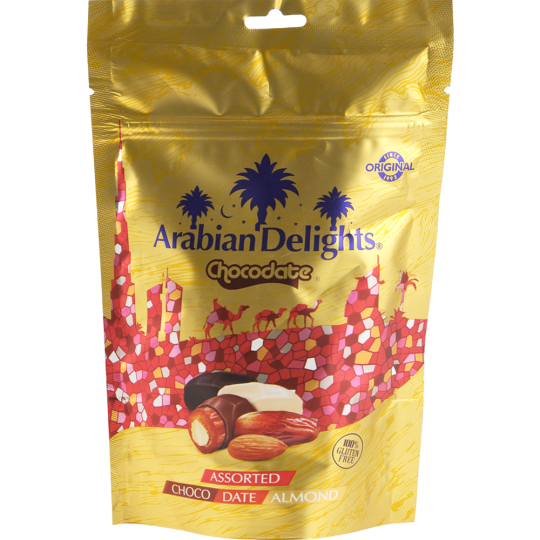 Финики в шоколаде «Arabian Delights» с миндалем, ассорти, 100 г