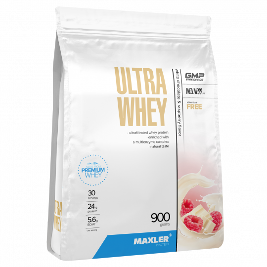 Протеин Maxler Ultra Whey 900 g (bag) - White Chocolate and Raspberry