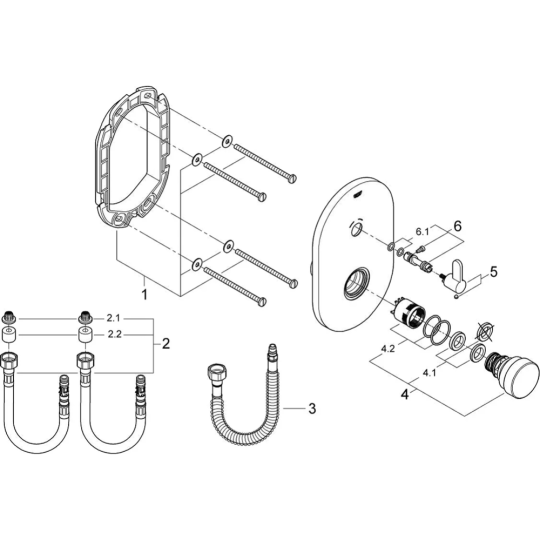 Смеситель «Grohe» Eurosmart Cosmopolitan S, 36321000