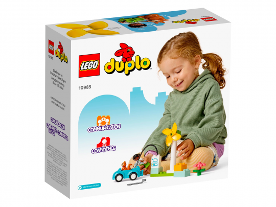 Конструктор LEGO DUPLO 10985 Ветряная турбина и электромобиль