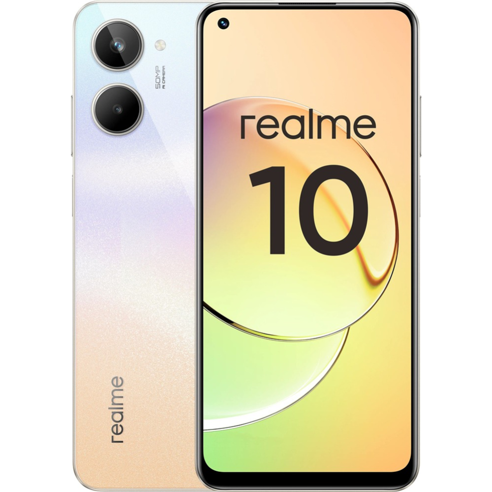 Смартфон «Realme» 10 8/256Gb NFC, RMX3630, clash white, купить в Минске:  недорого, в рассрочку в интернет-магазине Емолл бай