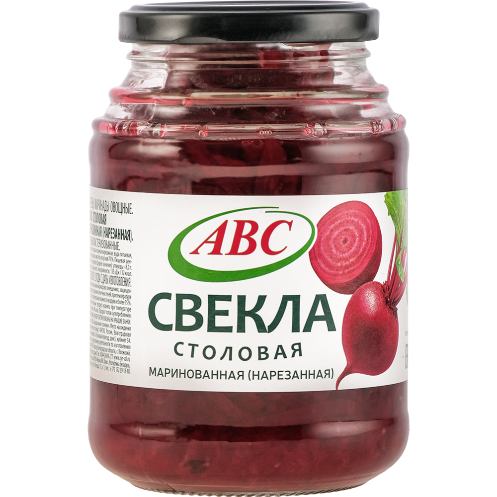 Свекла столовая маринованная «ABC» нарезанная, 480 г #0