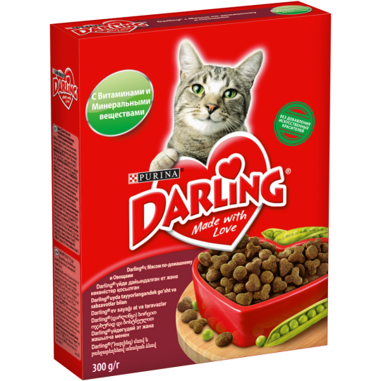 Корм для кошек «Darling» с мясом по-домашнему и овощами, 300 г