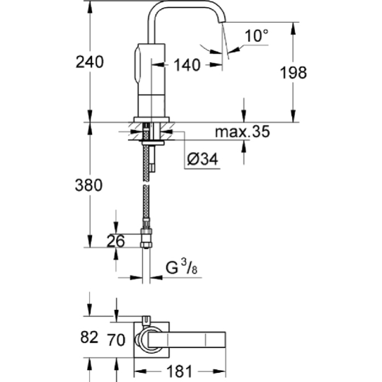 Смеситель «Grohe» Allure, 36098000