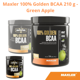 Аминокислоты Maxler 100% Golden BCAA 2:1:1 210г Зеленое яблоко