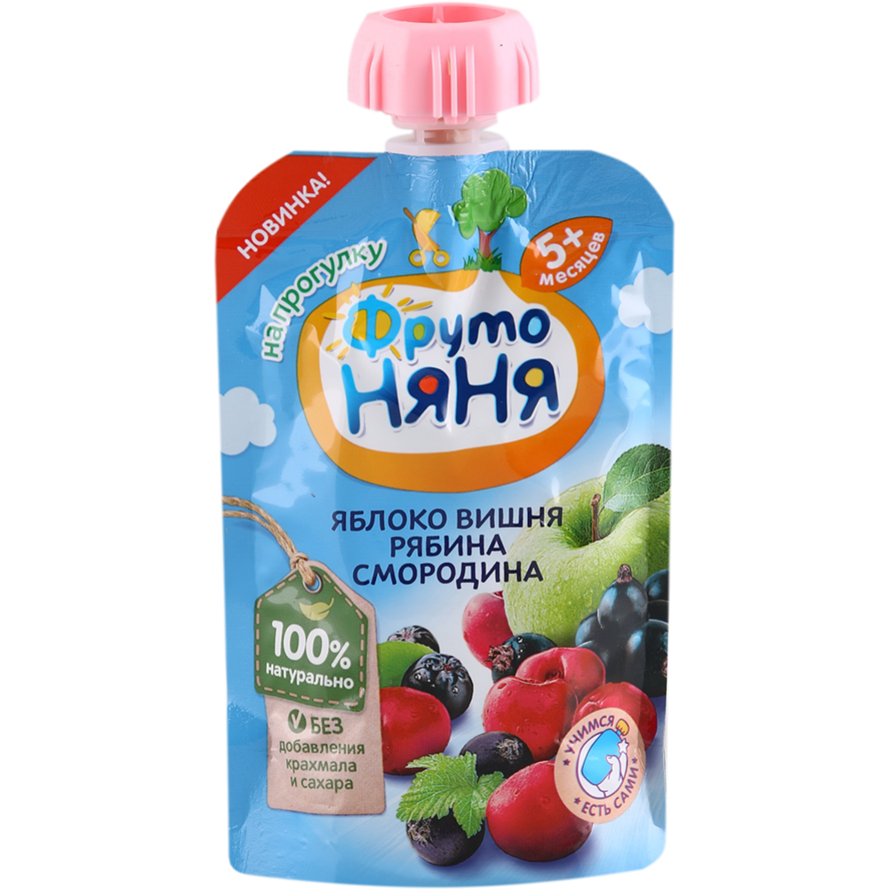 Пюре фруктово-ягодное «Фруто Няня» 90 г