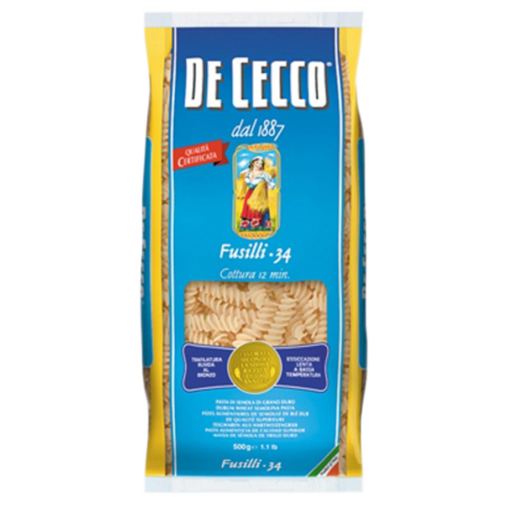 Макаронные изделия «De Cecco» Fusilli-34, 500 г. #0