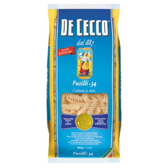 Макаронные изделия «De Cecco» Fusilli-34, 500 г.