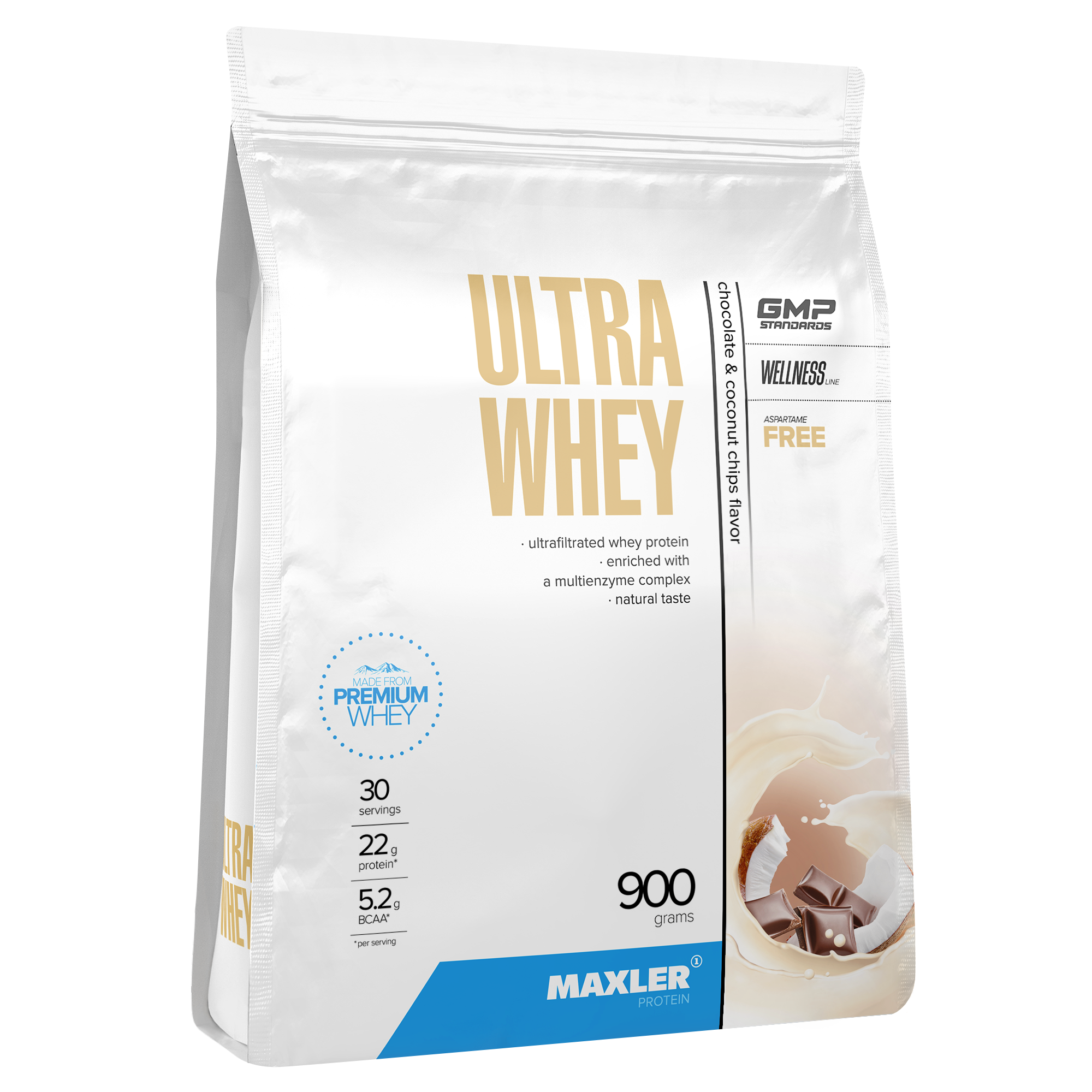 Протеин Maxler Ultra Whey 900 g (bag) - Chocolate Coconut