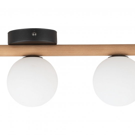 ESTERA WOOD ПОТОЛОЧНЫЙ СВЕТИЛЬНИК НА 3 ТОЧКИ дерево стекло 4621 TK LIGHTING