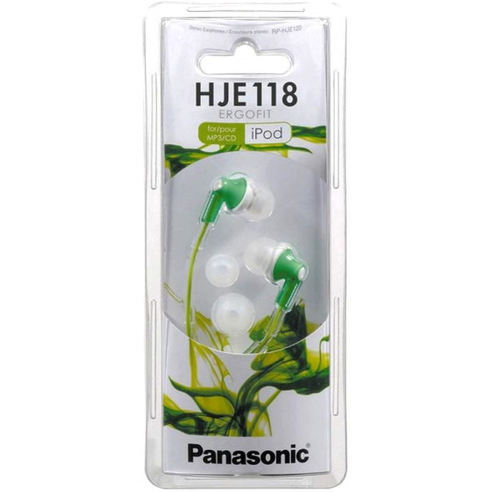 Наушники «Panasonic» RP-HJE118 зелёный