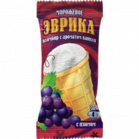 Мо­ро­же­ное «УП Мин­ский хла­до­ком­би­нат №2» Эврика, с изюмом, 80 г