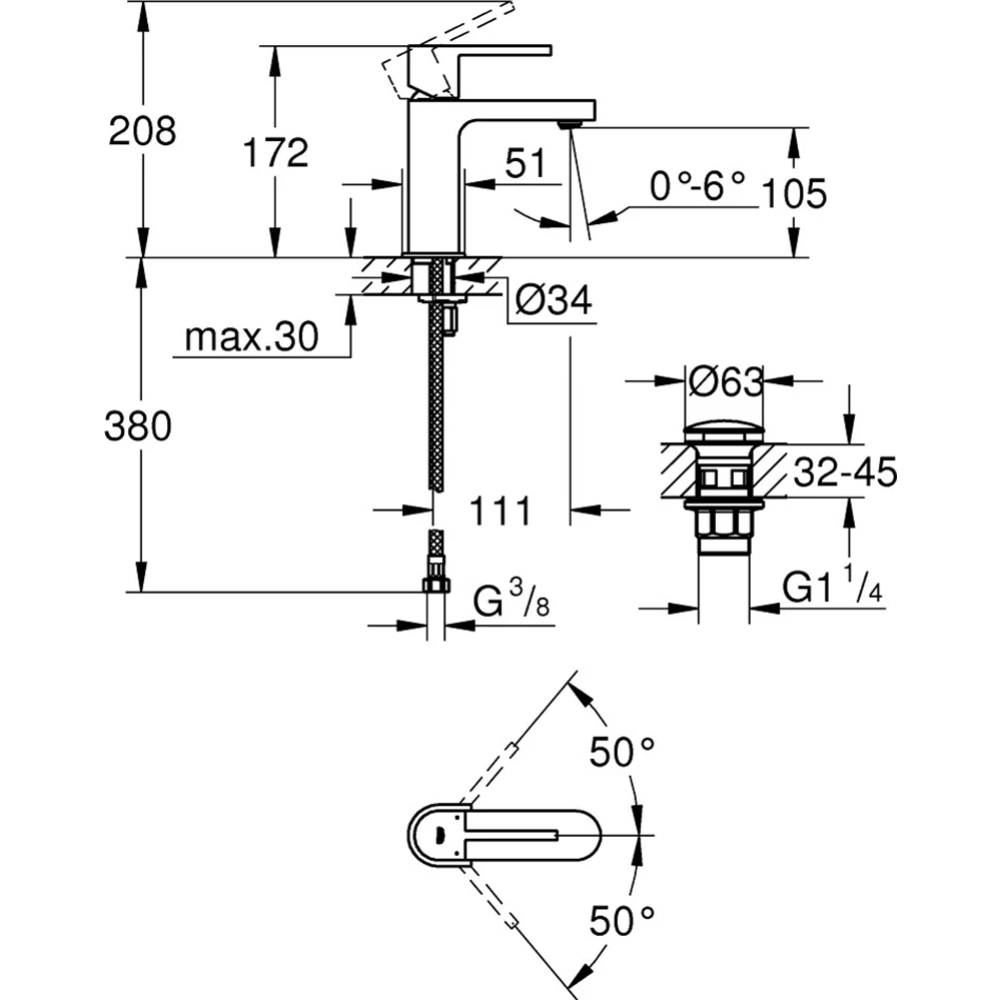 Смеситель «Grohe» Plus, 33163003