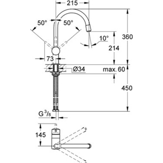 Смеситель «Grohe» Minta, 32918DC0