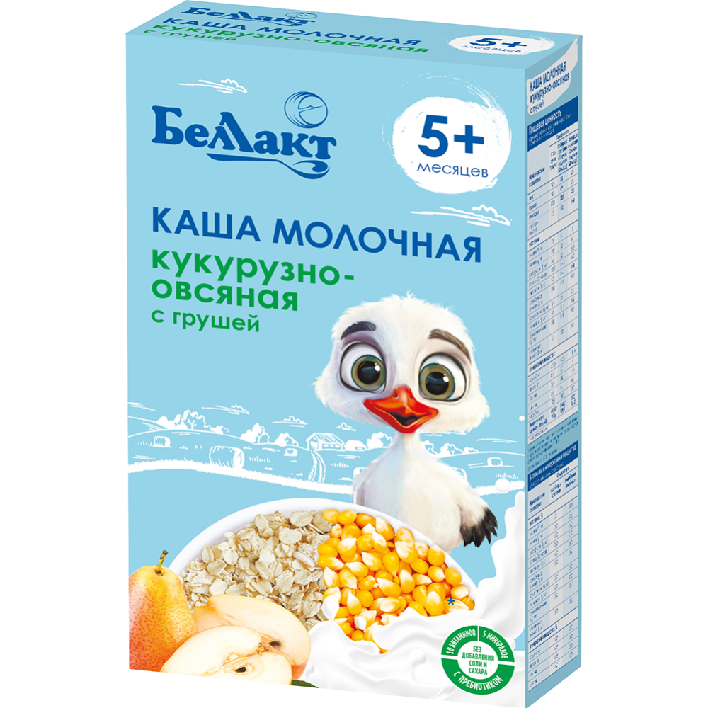 Каша сухая молочная «Беллакт» кукурузно-овсяная, с грушей, 250 г #4