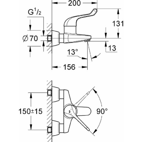 Смеситель «Grohe» Euroeco Special, 32794000