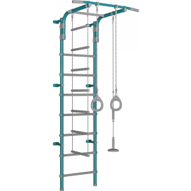 Детский спортивный комплекс «Формула здоровья» Pastel 2, бирюзовый/серый