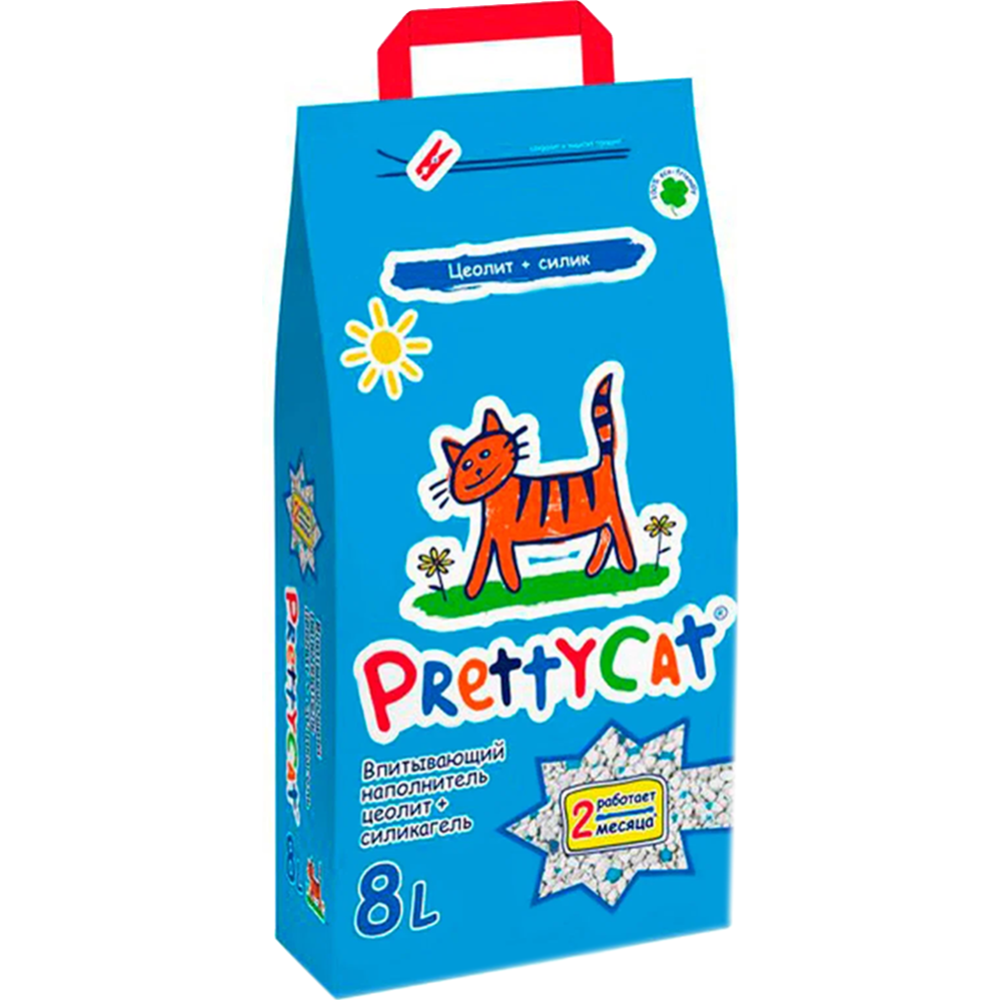 Картинка товара Наполнитель для туалета «PrettyCat» Naturel, для кошек, глиняный, 4 кг