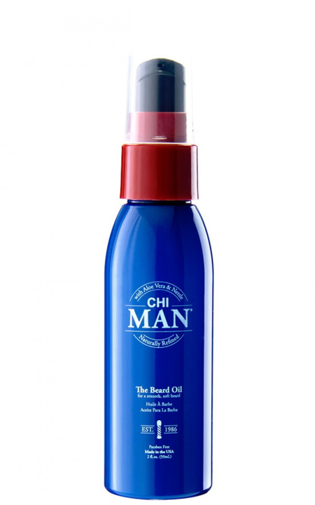 CHI MAN THE BEARD OIL  Смягчающее масло для бороды  59мл