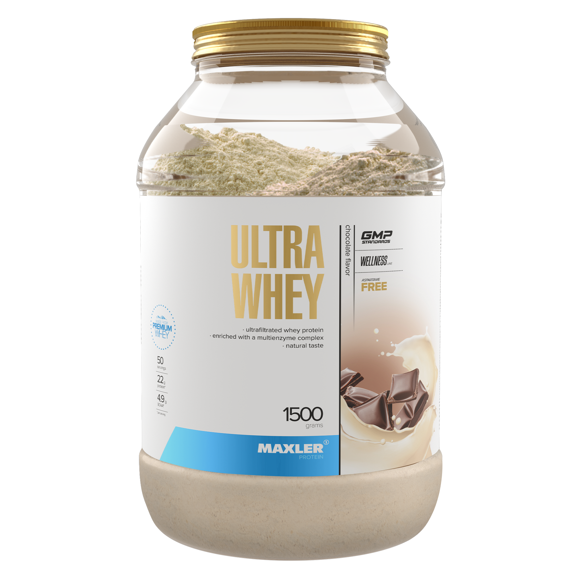 Протеин Maxler Ultra Whey 1500 g (can) - Chocolate