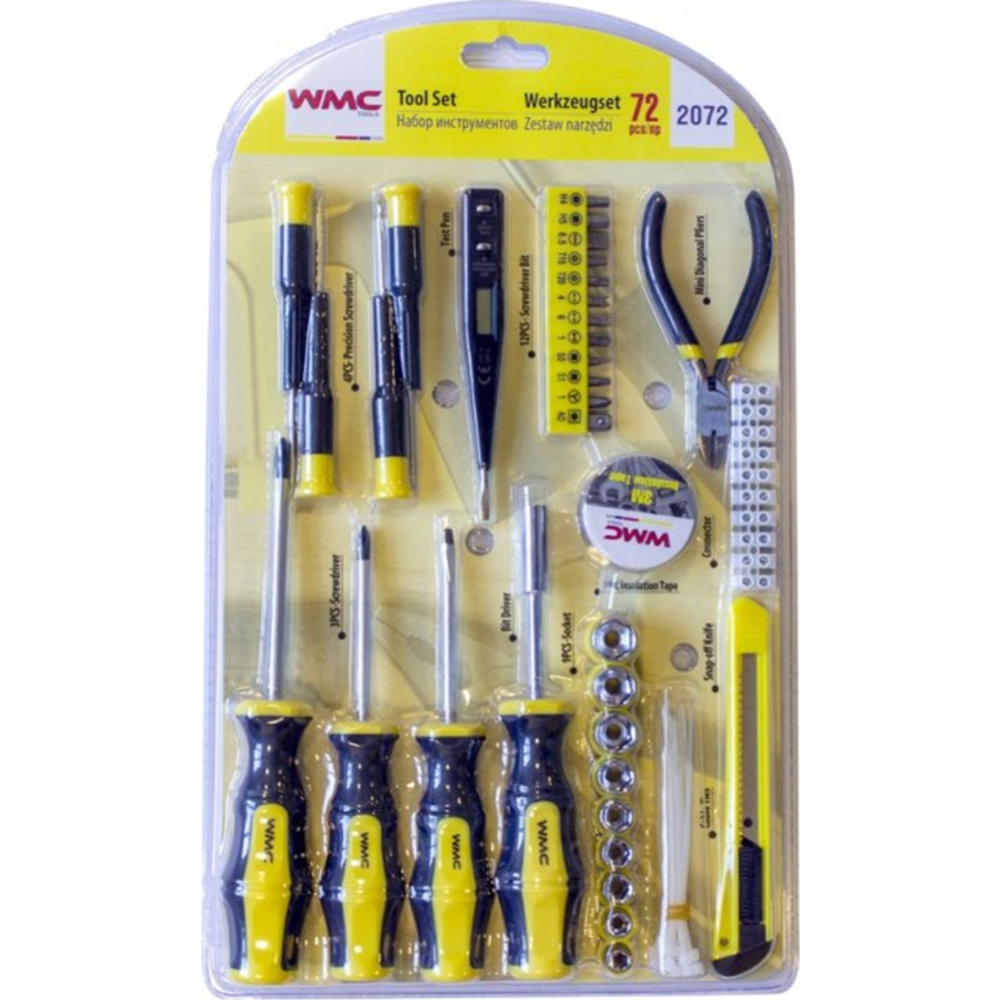 Набор инструментов «WMC Tools» WMC-2072, 72 предмета