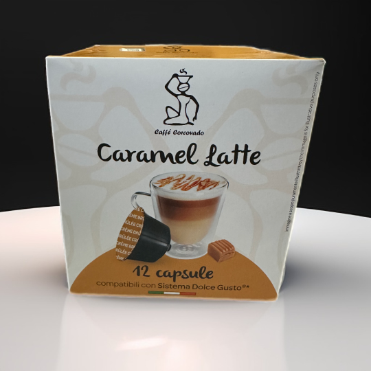 Кофе Corcovado Caramel Latte 12 капсул.