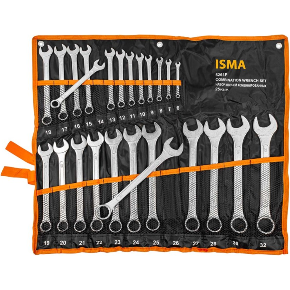 Набор ключей «ISMA» ISMA-5261P, 25 предметов