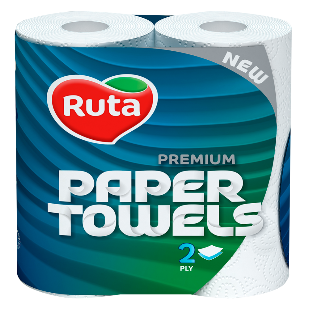 Полотенца бумажные «Ruta» 2 слоя, 2 шт