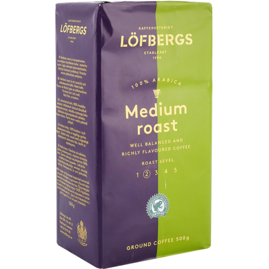 Кофе молотый «Lofbergs» Lila Medium Roast In Cup, 500 г