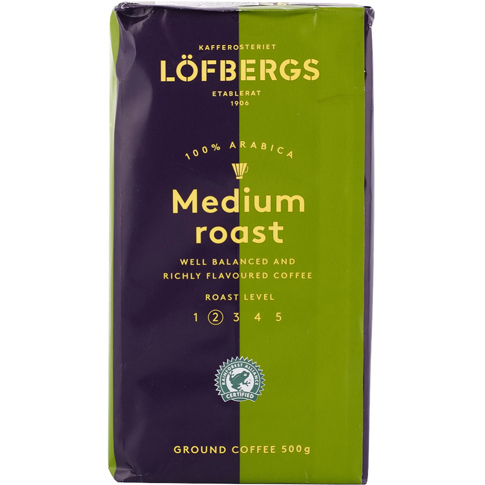 Кофе молотый «Lofbergs» Lila Medium Roast In Cup, 500 г