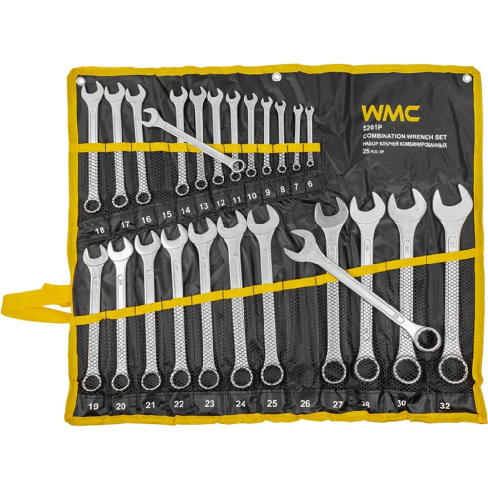 Набор ключей комбинированных «WMC Tools» WMC-5261P, 25 предметов