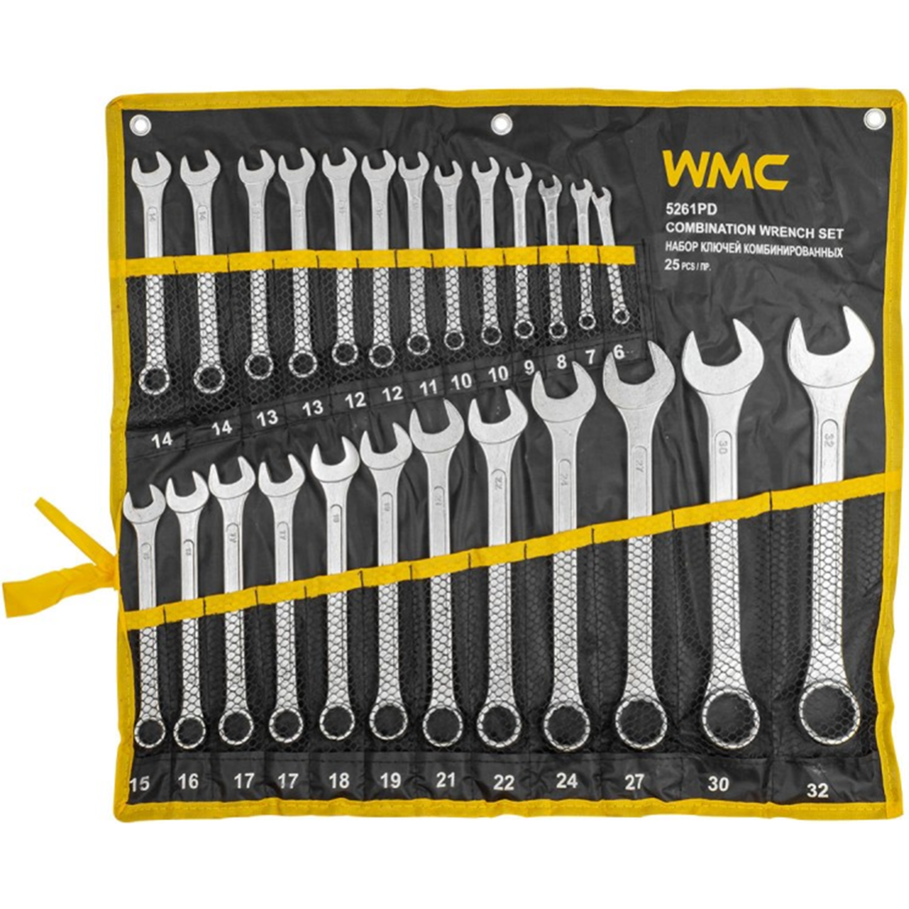 Набор ключей комбинированных «WMC Tools» WMC-5261PD, 25 предметов
