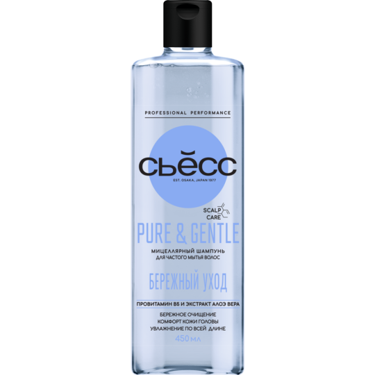 Шампунь для волос «СЬЕСС» Pure&Gentle, 450 мл