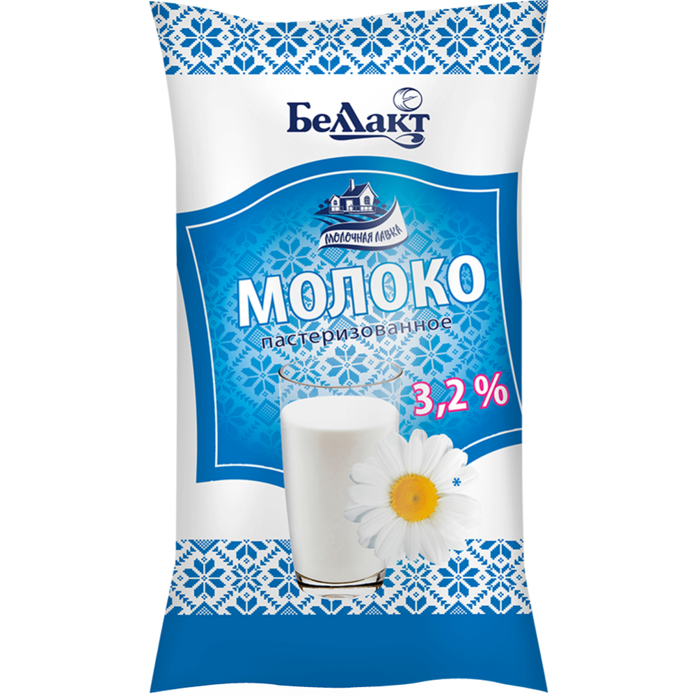 Молоко «Молочная лавка» пастеризованное, 3.2%  1 л #0