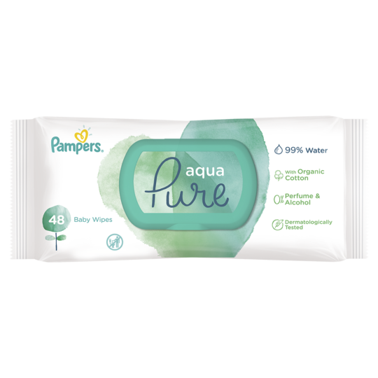 Детские влажные салфетки «Pampers» Aqua Pure, 48 шт