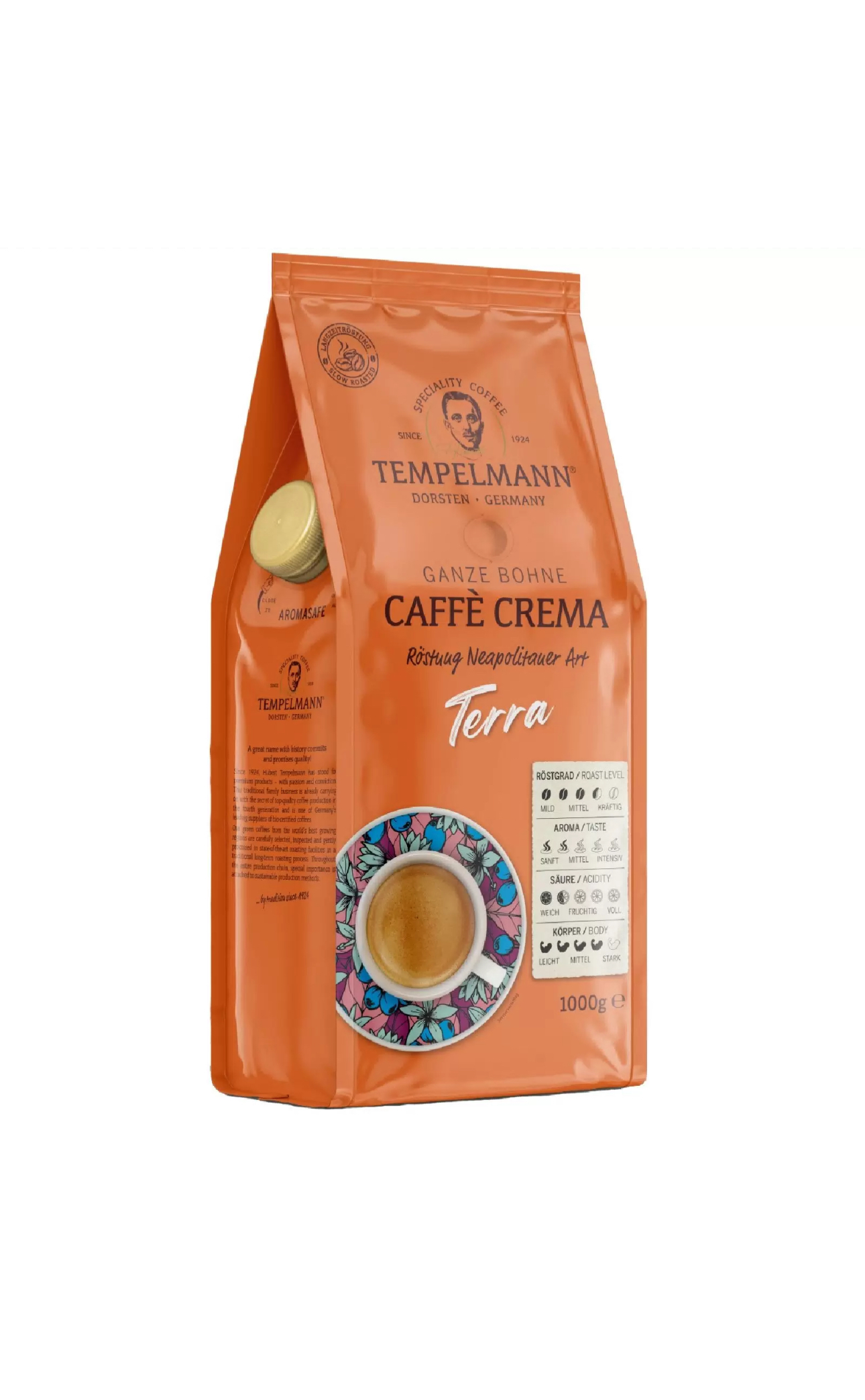 Кофе зерновой Tempelmann Terra Crema 1кг