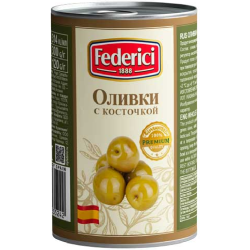  Оливки «Federici» с ко­сточ­кой, 300 г