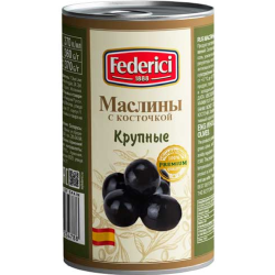  Мас­ли­ны «Federici» круп­ные, с ко­сточ­кой,  350 г