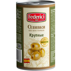 Оливки «Federici» круп­ные, без ко­сточ­ки,  350 г