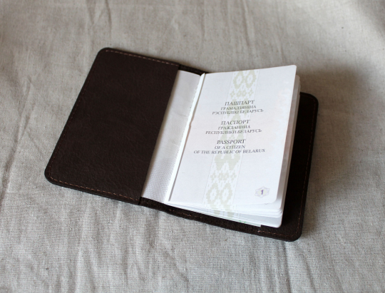 Кожаная обложка для паспорта (cover pas-057)