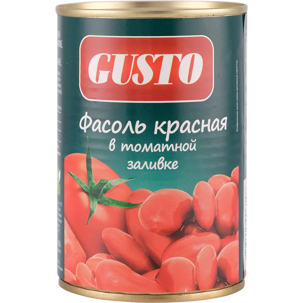 Фасоль консервированная «Gusto» красная, в томатной заливке, 400 г