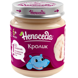 Пюре мясное «Непоседа» кролик, 100 г