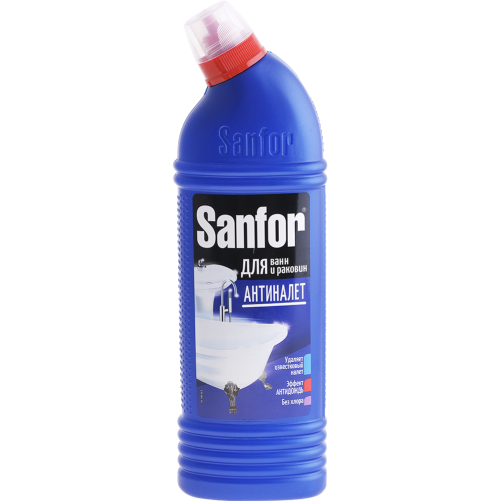 Сред­ство «Sanfor» для ванн, ли­мон­ная све­жесть, 750 мл