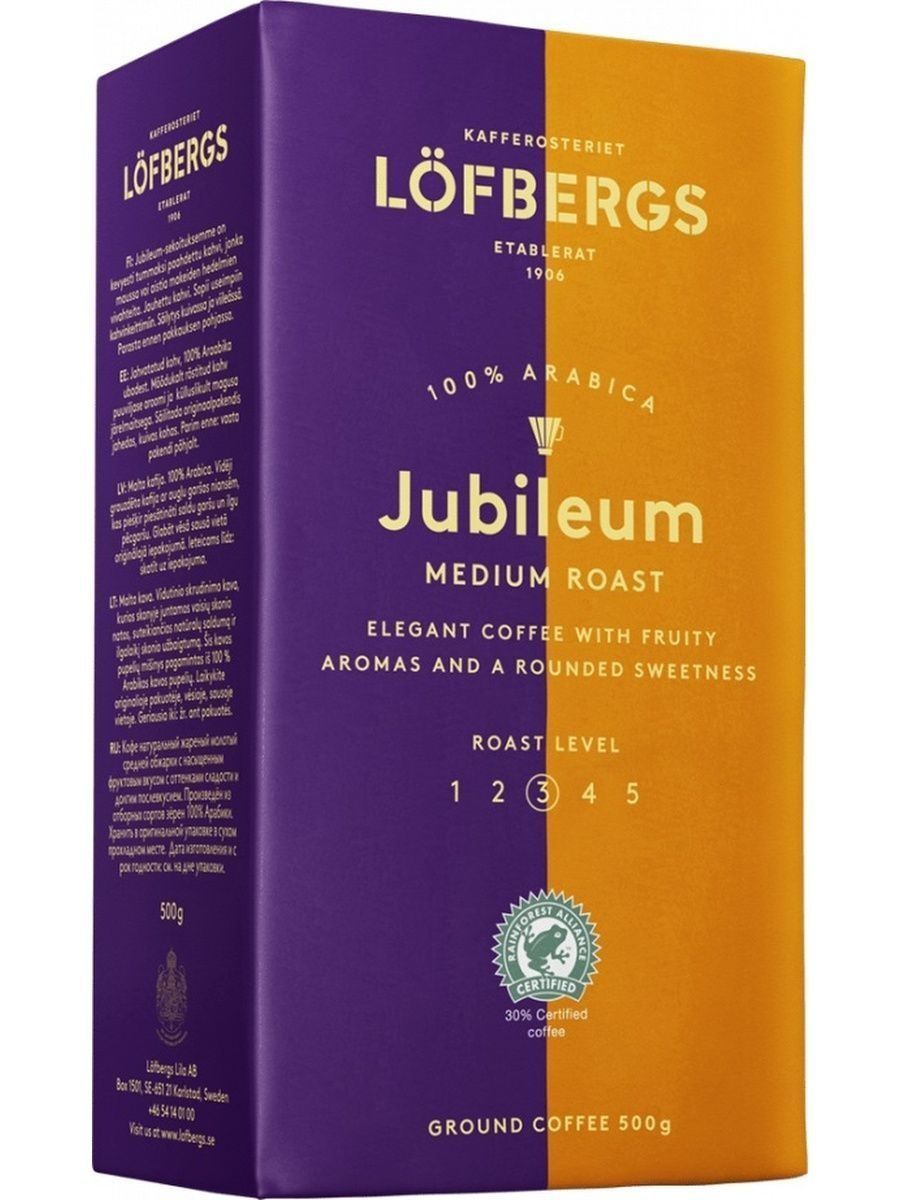 Кофе молотый Lofbergs Jubileum 500г