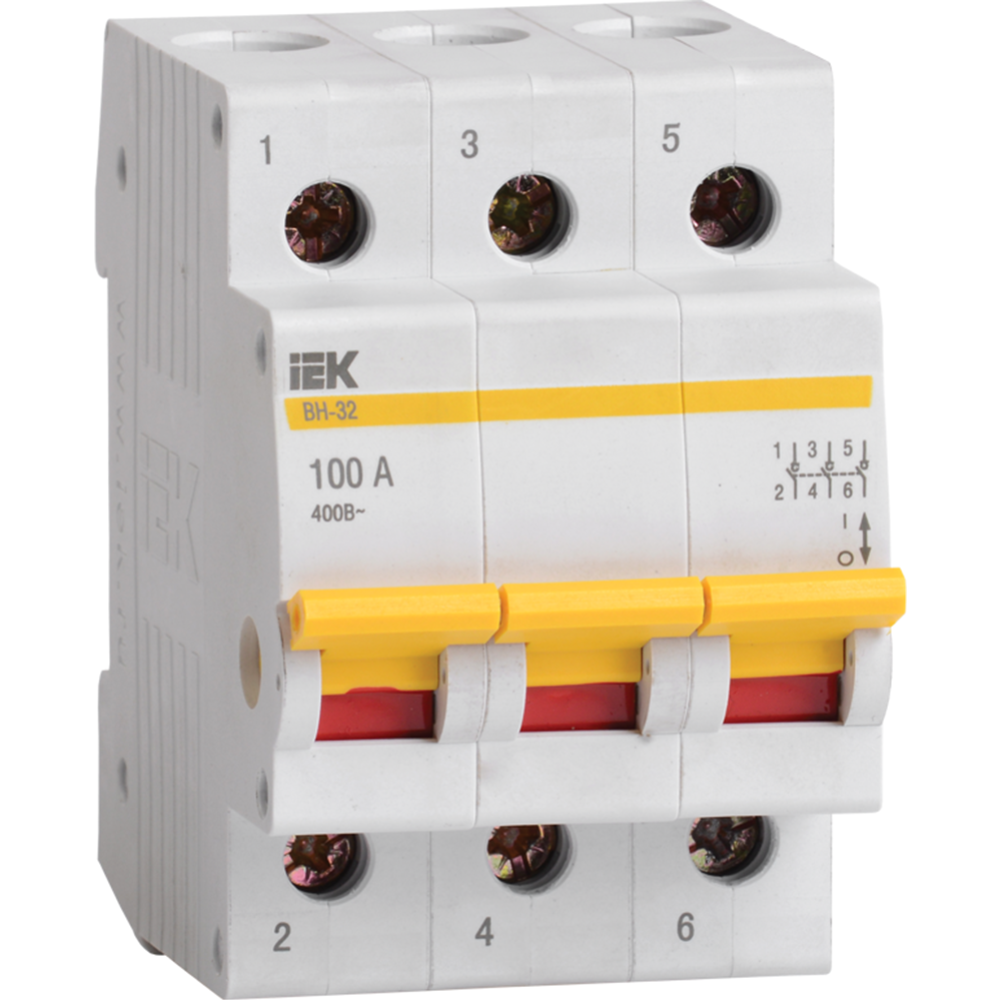 Выключатель нагрузки «IEK» ВН-32, MNV10-3-040, мини-рубильник, 3Р, 40А, ИЭК