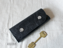 Кожаная ключница на 4 карабина (key-042)