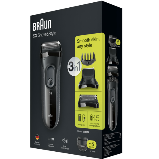 Электробритва «Braun» S3 Shave&Style, 81547156