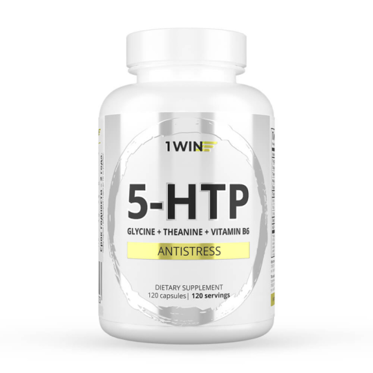 1WIN / 5-HTP с глицином, l-теанином и витаминами группы B, 120 капсул