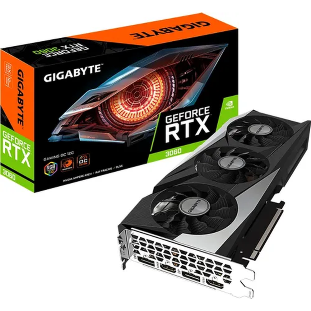 Видеокарта «Gigabyte» GeForce RTX 3060 GAMING OC 12G Rev 2.0